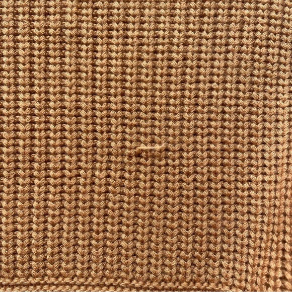 Staud Marylebone Sweater Dress‎ Size S Camel Brown Ribbed Knit Long Sleeve - Picture 5 of 5